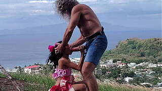 Sex with former shaggy monster 10-Pounder perv in the ocean and on the mountain