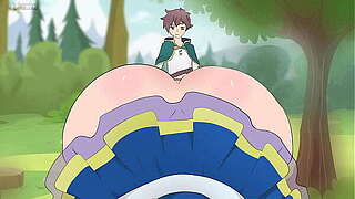 Aqua Wore a petticoat that was Likewise short to tempt Kazuma/Hentai/Cartoon/Parody/God&amp_apos_s Blessing On This Worthwhile Wold !