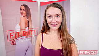 POV Casting Corpulent Dilettante With A Fine Bawdy cleft Chloe Marie In Yoga Drawers