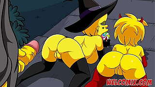 Peculiar Halloween Night! Simpsons Porn! Simptoons!