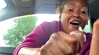 Quick jerking off in automobile