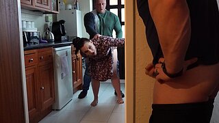 Ambitious Ass Wife Acquires Creampied By Paramour because Cuckold Spouse Watches and Jerks Off