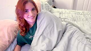 I caught my stepsister masturbating however this babe asked me to stay