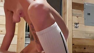 Hotwife rides BWC and records it whole for her cuckold spouse at house