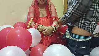 Premier Night-time of a Coolly Committed Desi Nice-looking Hot Wife Drilled by Husband in Hindi