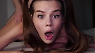 OMG, MY Irritant IS Totting up TIGHT! Cute 18 Yo Teen STRUGGLES Not later than Harrowing Anal Roger - Alina Foxxx