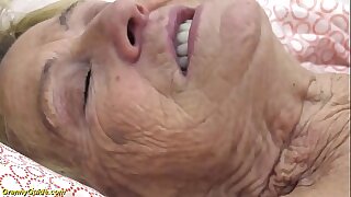 chap-fallen 90 era ancient granny gets inexact fucked